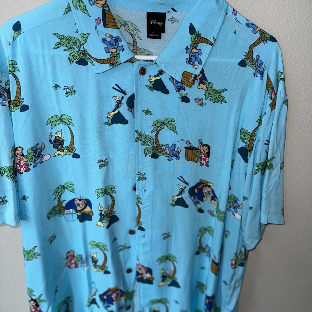 Disney Blue Graphic Men's Shirt